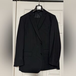 Classic Black Two-Button Suit